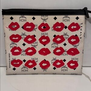 Limited MCM Red Lip Print Clutch